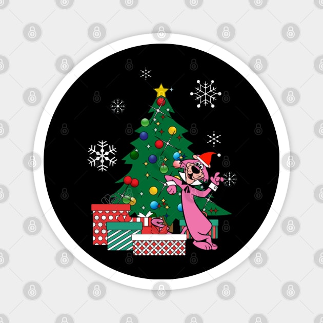 Snagglepuss Around The Christmas Tree Magnet by box2boxxi